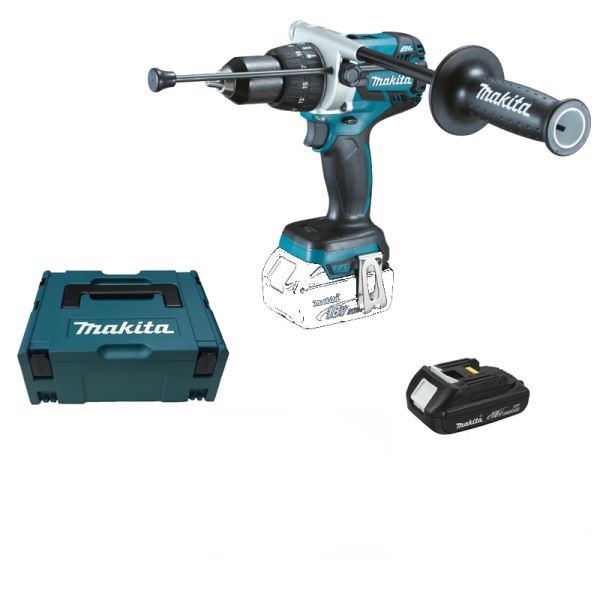 Makita DHP481Y1J 1 x 2,0 Ah - Akku Schlagbohrschrauber 18 V