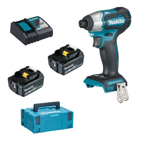 Makita DTD155RTJ 2 x 5,0 Ah – Akku Schlagschrauber 18 V