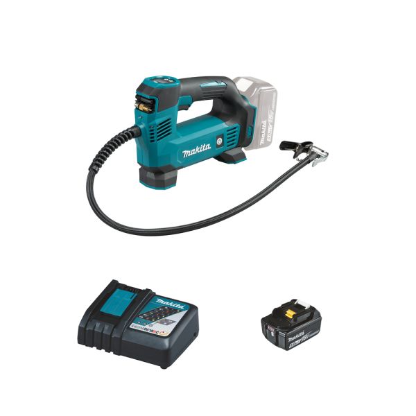 Makita DMP180RT 1 x 5,0 Ah + Ladegerät - Akku Kompressor 18 V 8,3 bar 10 l/min