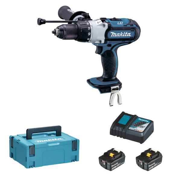 Makita DHP451RFJ 2 x 3,0 Ah - Akku Schlagbohrschrauber 18 V