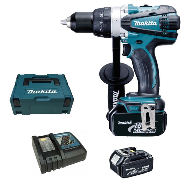 Makita DDF458RTJ 2 x 5,0 Ah - Akku Bohrschrauber 18 V