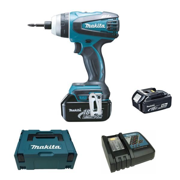 Makita DTP141RMJ 2 x 4,0 Ah im Makpac – Akku Quadroschrauber 18V