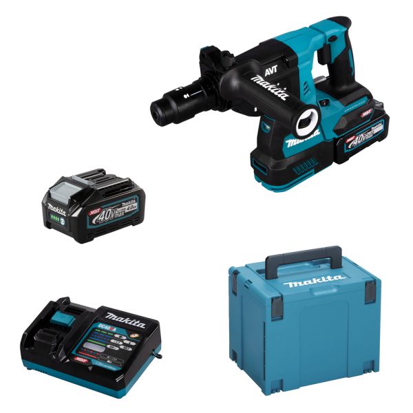 Makita HR004GM201 2 x 4,0 Ah - Akku Kombihammer 40V XGT