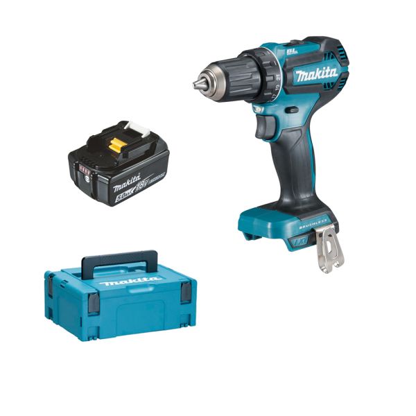 Makita DDF485T1J 1 x 5,0 Ah ohne Ladegerät - Akku Bohrschrauber 18 V