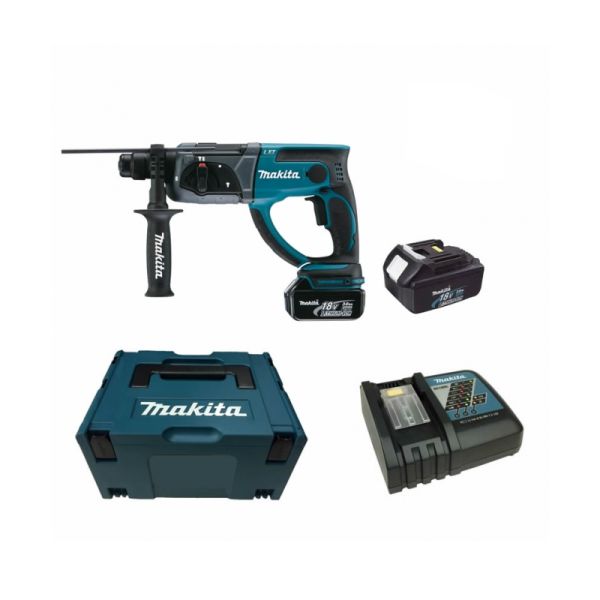 Makita DHR202RFJ 2 x 3,0 Ah im Makpac - Akku Kombihammer 18 V