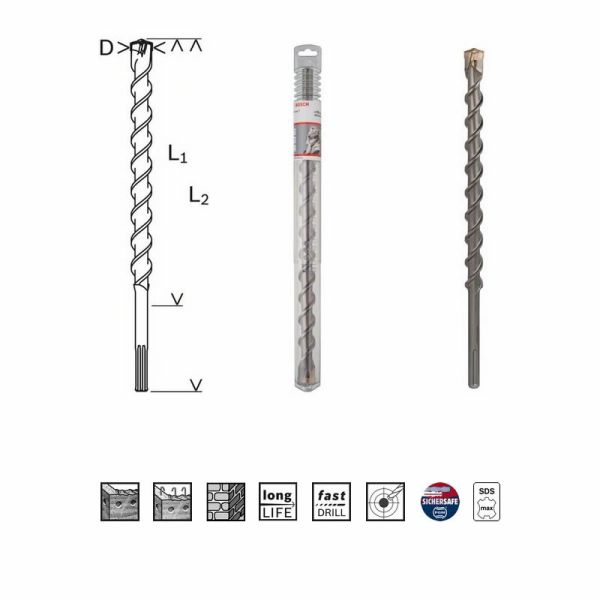 Bosch SDS-Max Hammerbohrer Speed-X ( max-7 ), 32x400/520 mm