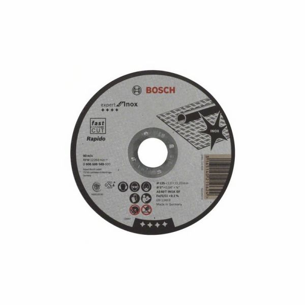 Bosch Rapido 125 x 1,0 mm Expert for Inox / Metall - Trennscheibe 10 Stck.