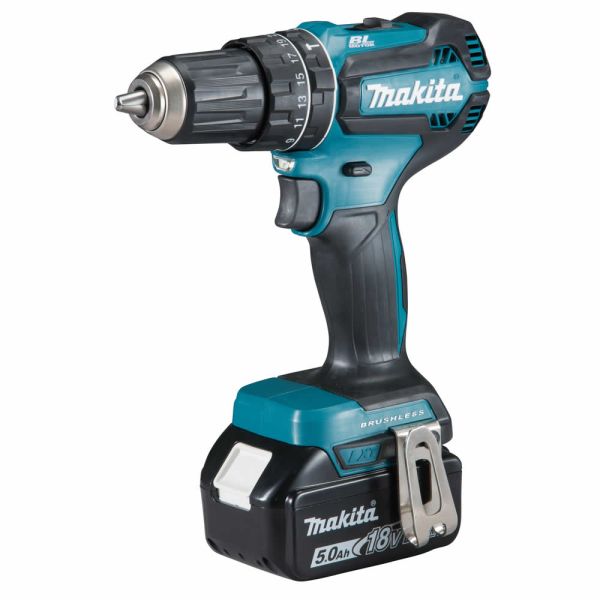 Makita DHP485T1J 1 x 5,0Ah ohne Ladegerät - Akku Schlagbohrschrauber 18 V