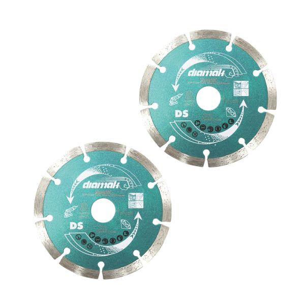 Makita Diamant Trennscheiben Set 2 x Diamak DS 125 mm x 22 D-61139