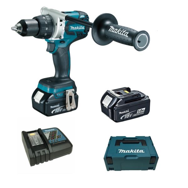 Makita DDF481RTJ 2 x 5,0 Ah - Akku Bohrschrauber 18 V