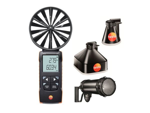 testo 417 Set 2 - Flügelrad-Anemometer mit Messtrichtern und Gleichrichter