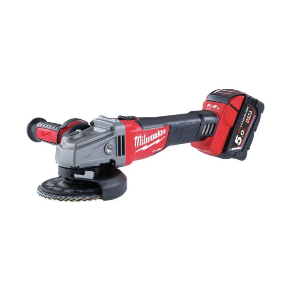 Milwaukee M18 CAG125X-502 2 x 5,0Ah im Karton - Akku Winkelschleifer 18 V