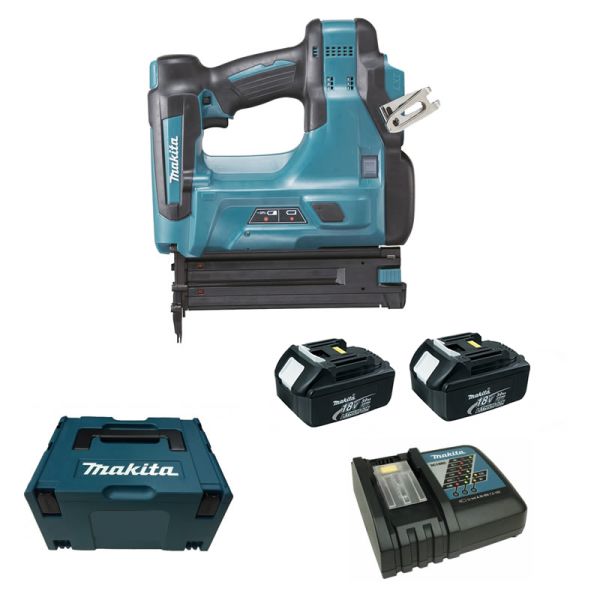 Makita DBN500 RFJ 2 x 3,0 Ah - Akku Stauchkopfnagler 50mm 18 V