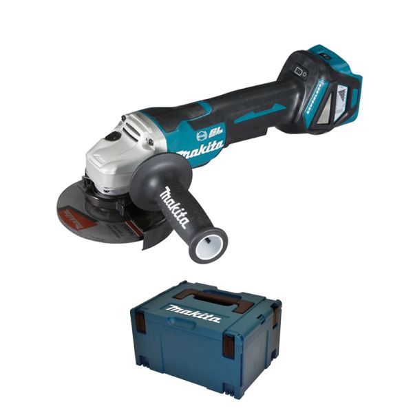 Makita DGA517ZJ solo im Makpac - Akku Winkelschleifer 18 V 125 mm