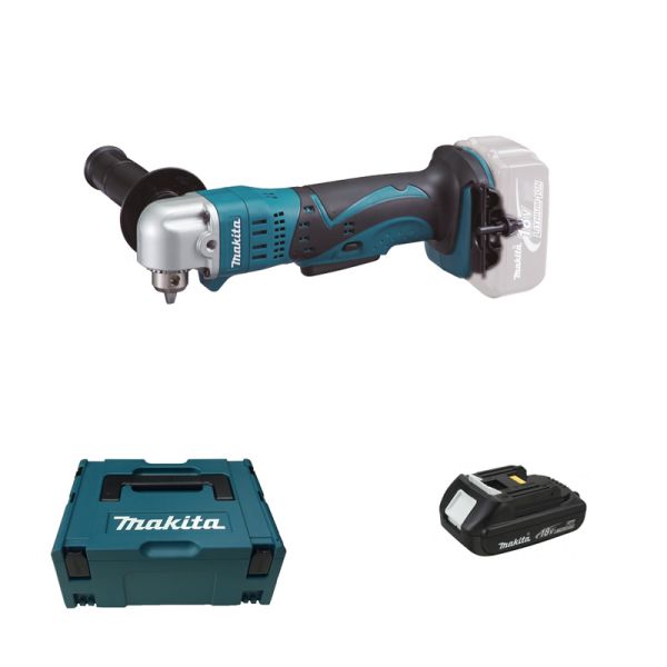 Makita DDA350Y1J 1 x 2,0 Ah - Akku Winkelbohrmaschine 18 V