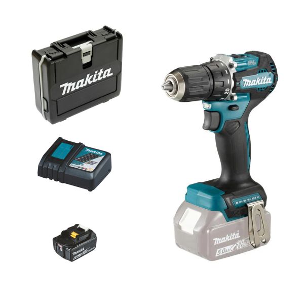 Makita DDF487RG1 1x 6.0 Ah im Koffer - Akku Bohrschrauber 18 V