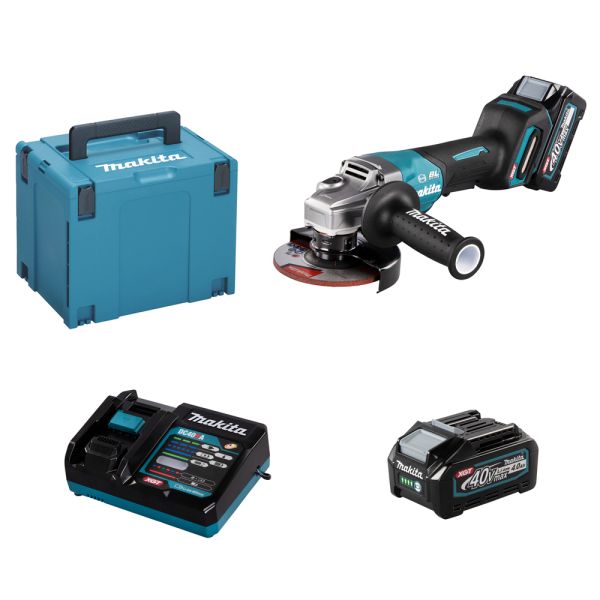 Makita GA013GM201 2 x 4 ,0 Ah - Akku Winkelschleifer 40V XGT