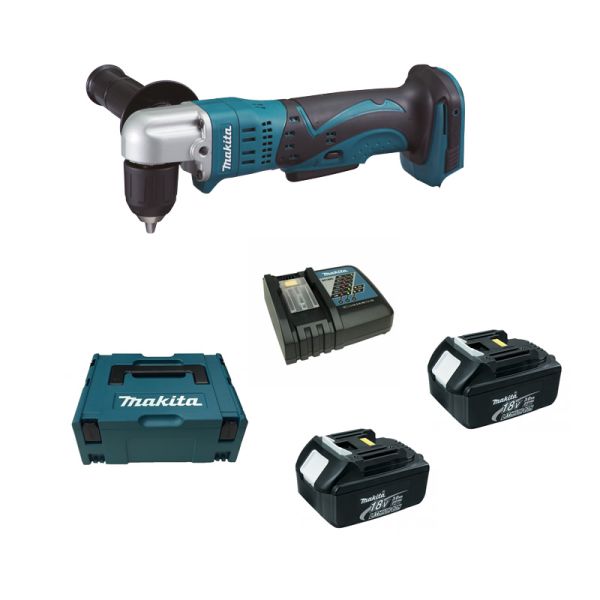 Makita DDA351RFJ 2 x 3,0 Ah - Akku Winkelbohrmaschine 18 V