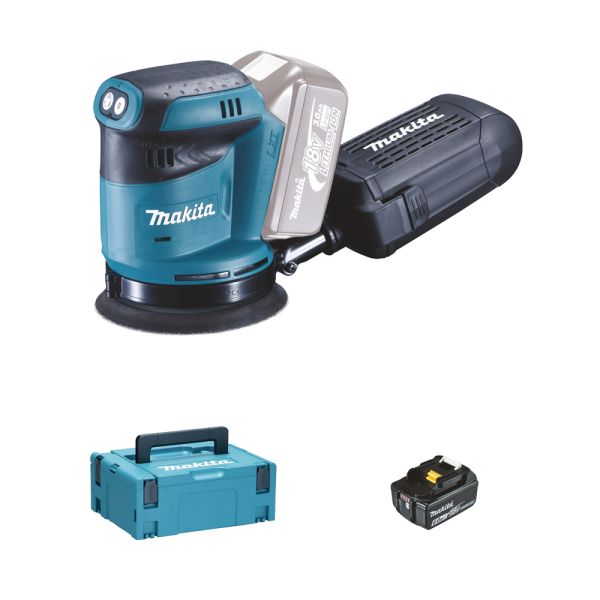 Makita DBO180G1J 1 x 6,0 Ah ohne Ladegerät - Akku Exzenterschleifer 18 V