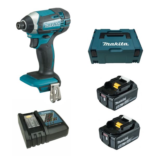 Makita DTD152RTJ 2 x 5,0 Ah im Makpac – Akku Schlagschrauber 18V