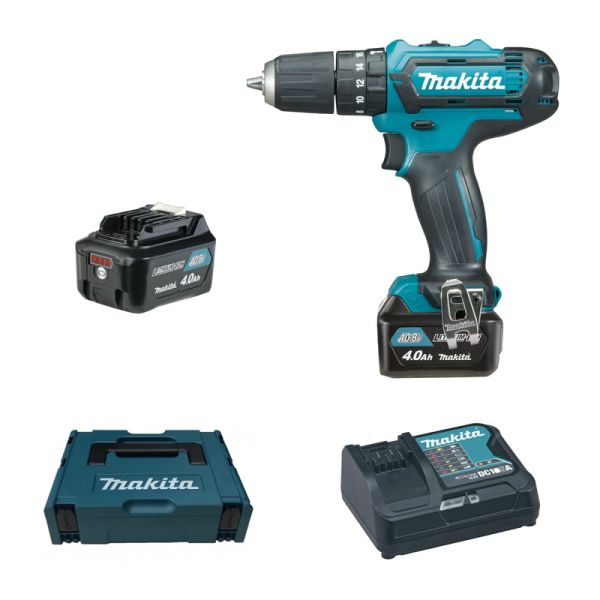 Makita HP331DSMJ 2 x 4,0 Ah im Makpac - Akku Schlagbohrschrauber 10,8 V