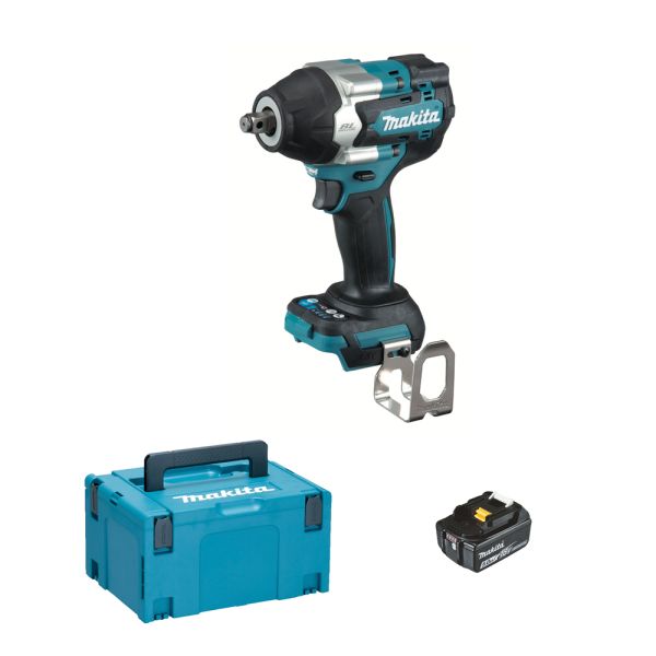 Makita DTW700T1J 1 x 5,0 Ah ohne Ladegerät - Akku Schlagschrauber 18 V 700 Nm