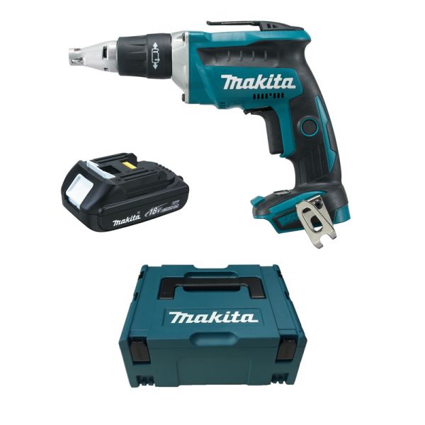 Makita DFS452Y1J 1 x 2.0 Ah im Makpac - Akku Schnellbauschrauber 18 V