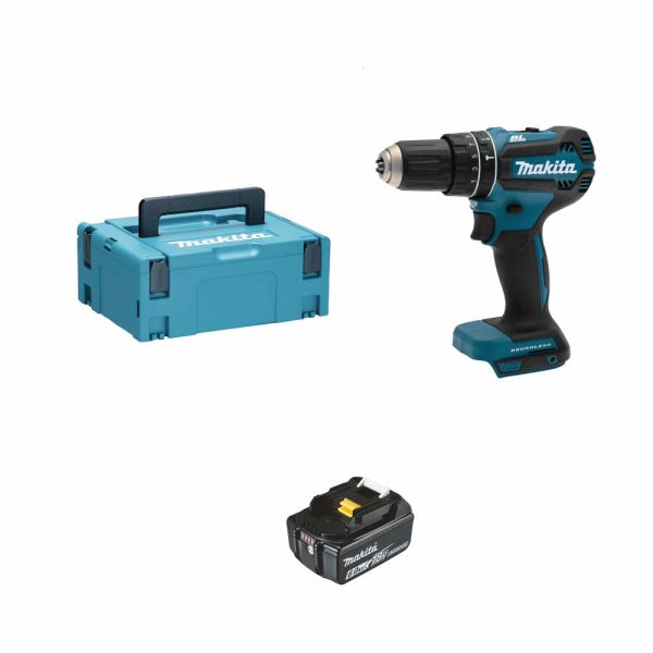 Makita DHP485G1J 1 x 6,0Ah ohne Ladegerät - Akku Schlagbohrschrauber 18 V