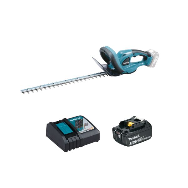 Makita DUH523RF 1 x 3,0 Ah BL1830 + DC18RC - Akku Heckenschere 18 V