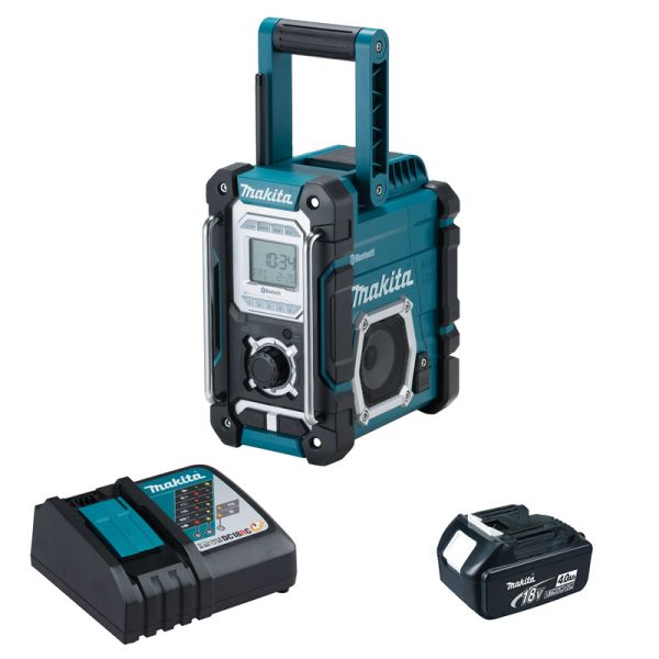 Makita DMR108 1 x 4,0Ah + Ladegerät - Akku Baustellenradio 18 V