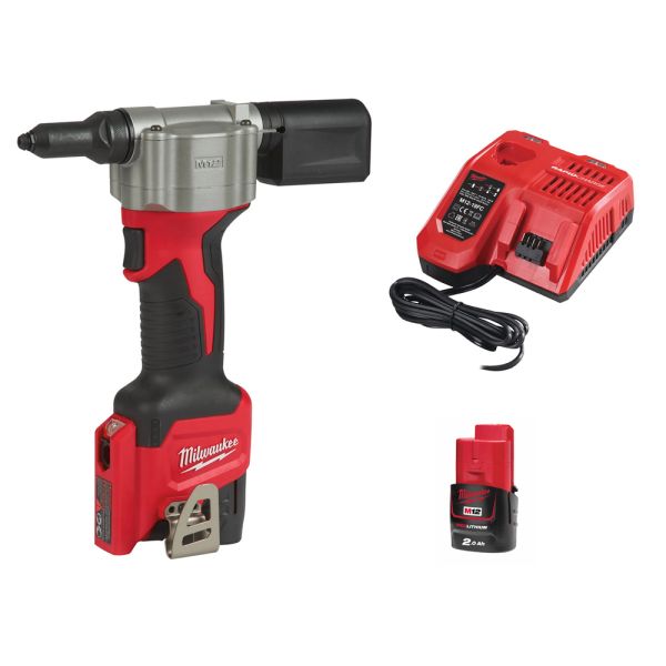 Milwaukee M12 BPRT-201 1 x 2,0Ah im Karton - M12™ Akku Blindnietgerät