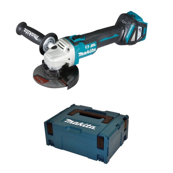 Makita DGA513ZJ solo im Makpac - Akku Winkelschleifer 18 V 125 mm