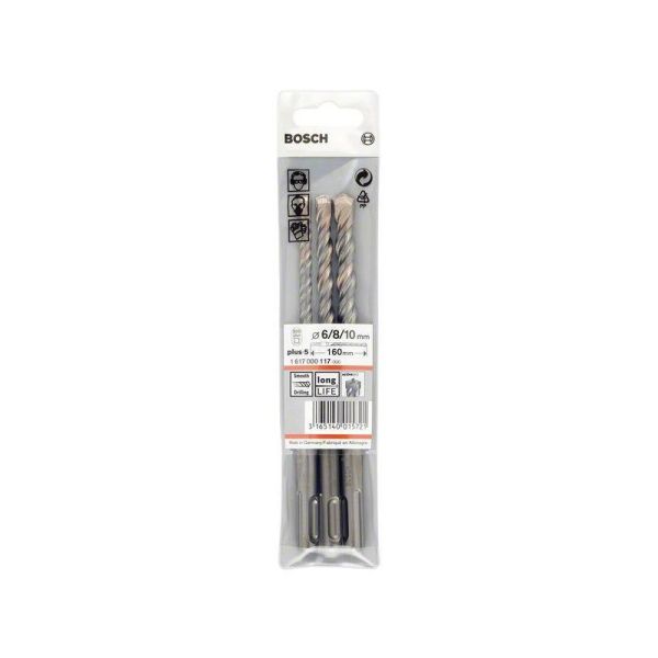 Bosch SDS-plus 3tlg. Hammerbohrer-Set 6/8/10 mm x 160 mm