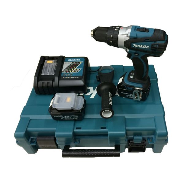 Makita DHP458RFE 2 x 3.0 Ah im Koffer - Akku Schlagbohrschrauber 18 V