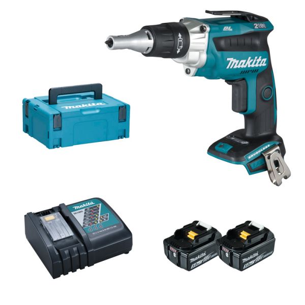 Makita DFS250RTJ 2 x 5,0 Ah - Akku Schnellbauschrauber 18 V