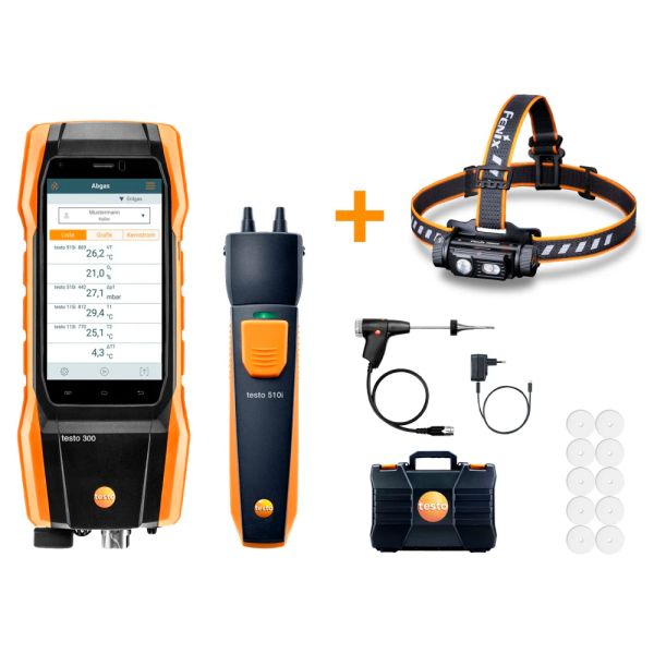 testo 300 Allrounder-Set BASIC inkl. BT® Connector - Abgasmessgerät 0564 3002 92