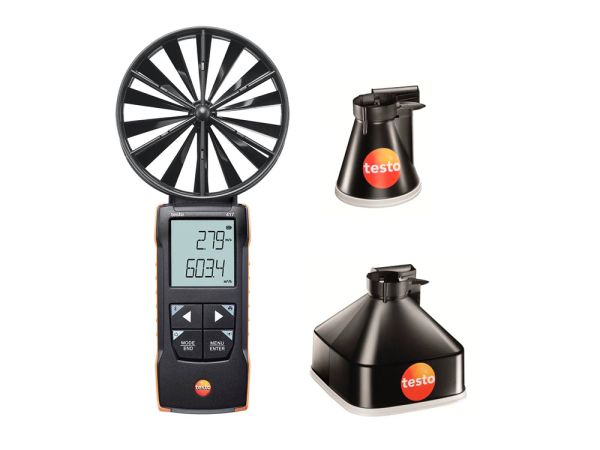 testo 417 Set 1 - Flügelrad-Anemometer mit Messtrichtern