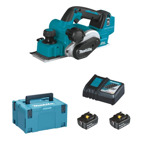 Makita DKP181RTJ 2 x 5,0 Ah - Akku Falzhobel 18 V