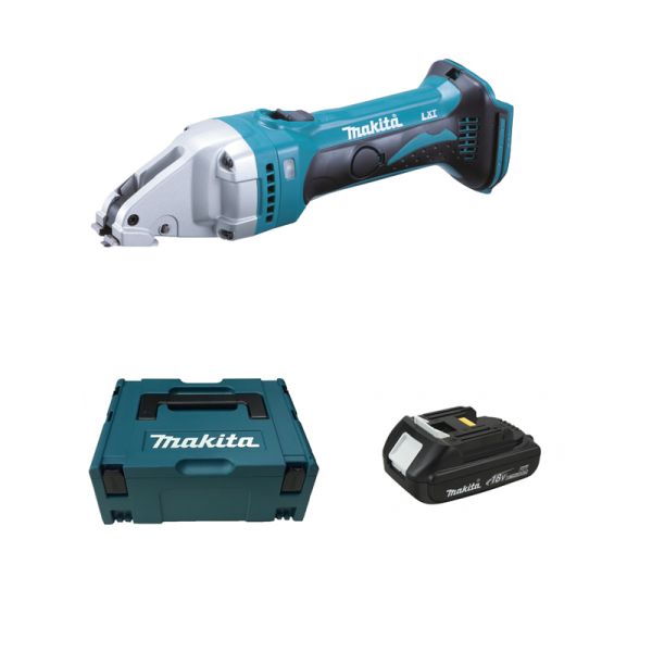 Makita DJS101Y1J 1 x 2,0 Ah - Akku Blechschere Kurvenschere 18 V