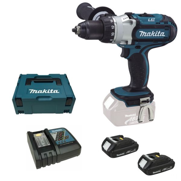 Makita DDF451 RYJ 2 x 1,5 Ah im Makpac - Akku Bohrschrauber 18 V