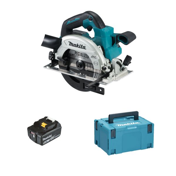 Makita DHS660G1J 1 x 6,0 Ah ohne Ladegerät - Akku Handkreissäge 18 V / 57 mm