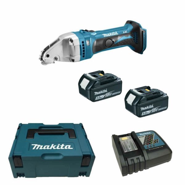 Makita DJS161RTJ 2 x 5,0 Ah - Akku Blechschere 18 V