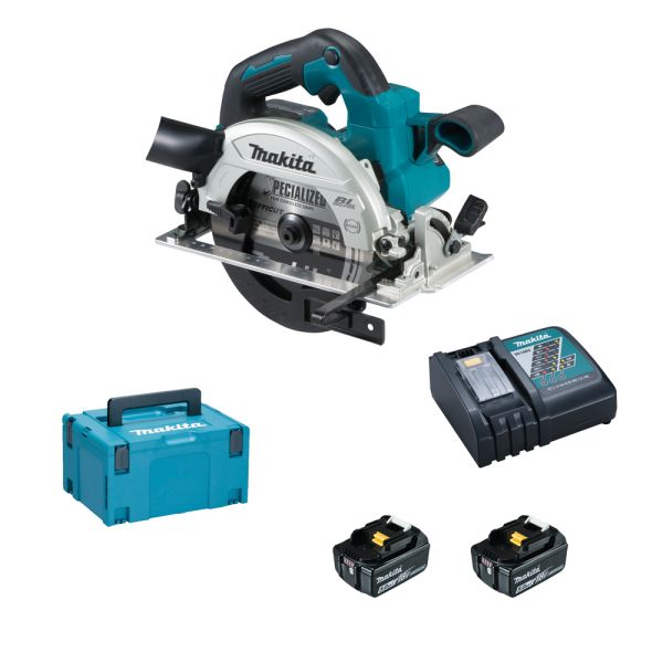 Makita DHS660RTJ 2 x 5,0 Ah - Akku Handkreissäge 18 V / 57 mm