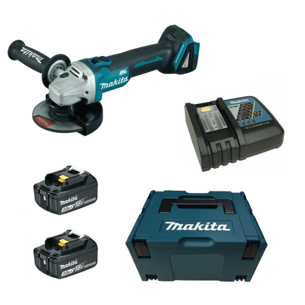 Makita DGA506 RFJ 2 x 3,0 Ah im Makpac - Akku Winkelschleifer 18 V