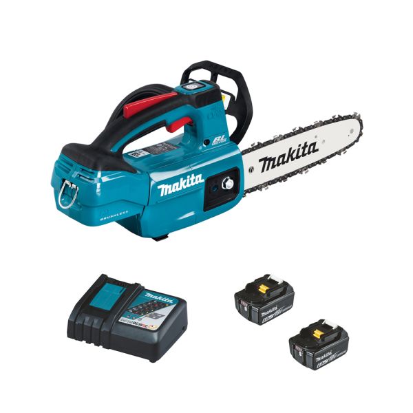 Makita DUC254RGE 2 x 6,0 Ah - Top Handle Akku Kettensäge 18V