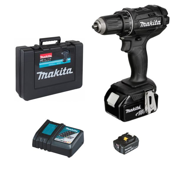 Makita DDF482RTEB 2 x 5,0Ah + Schnellladegerät - Akku Bohrschrauber 18 V