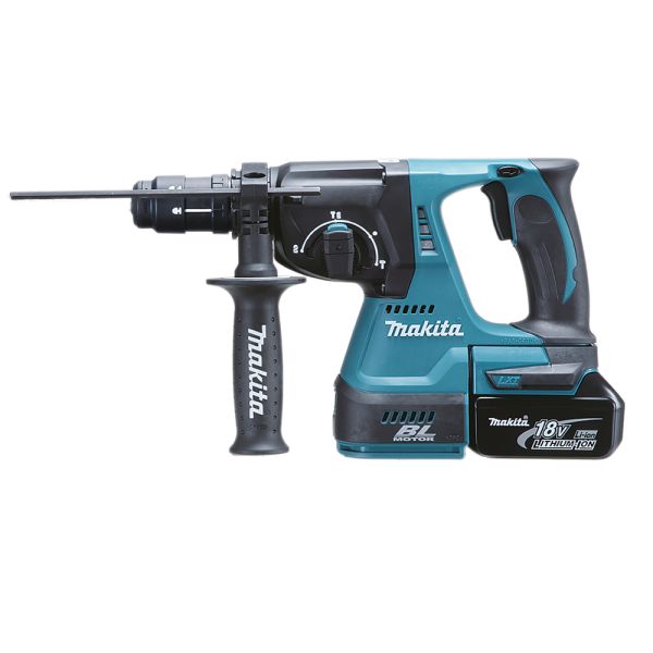 Makita DHR243T1J 1 x 5,0 Ah ohne Ladegerät - Akku Kombihammer 18 V