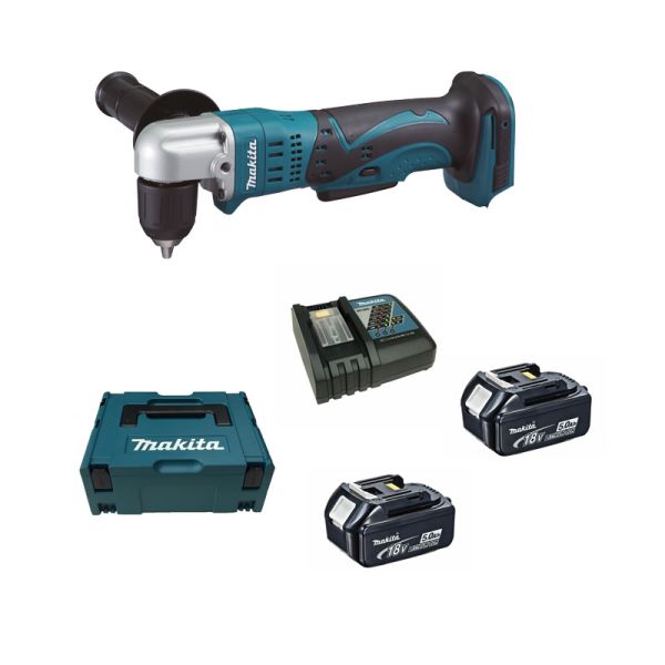 Makita DDA351RTJ 2 x 5,0 Ah - Akku Winkelbohrmaschine 18 V