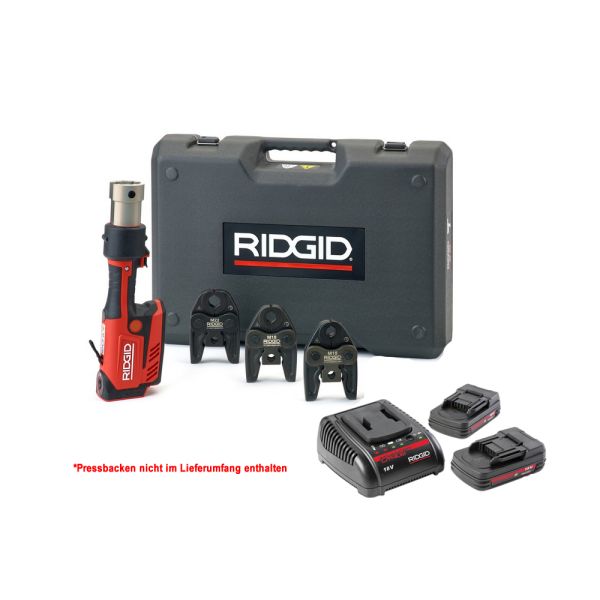 RIDGID RP 351-B Set 2 x Akku 2,0 Ah im Koffer ohne Pressbacken - Akku Radialpresse / Presswerkzeug