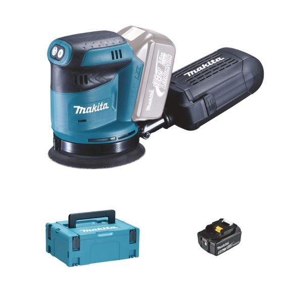 Makita DBO180T1J 1 x 5,0 Ah ohne Ladegerät - Akku Exzenterschleifer 18 V